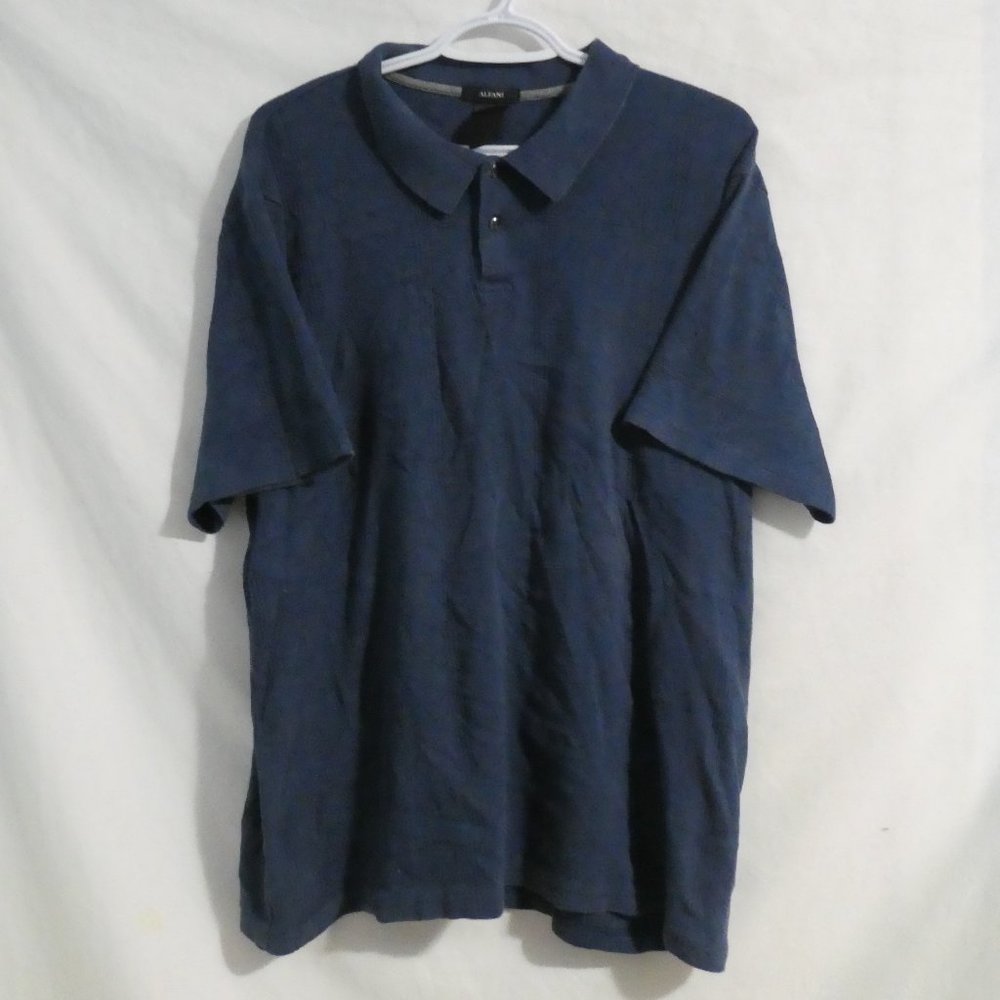 ALFANI | xl extra large | Checkered Collared Short Sleeve Dress Shirt | EUC